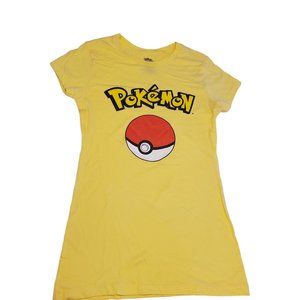 Freeze Juniors Activewear Pokemon Graphic Cotton Pull On Tee Shirt Medium Yellow